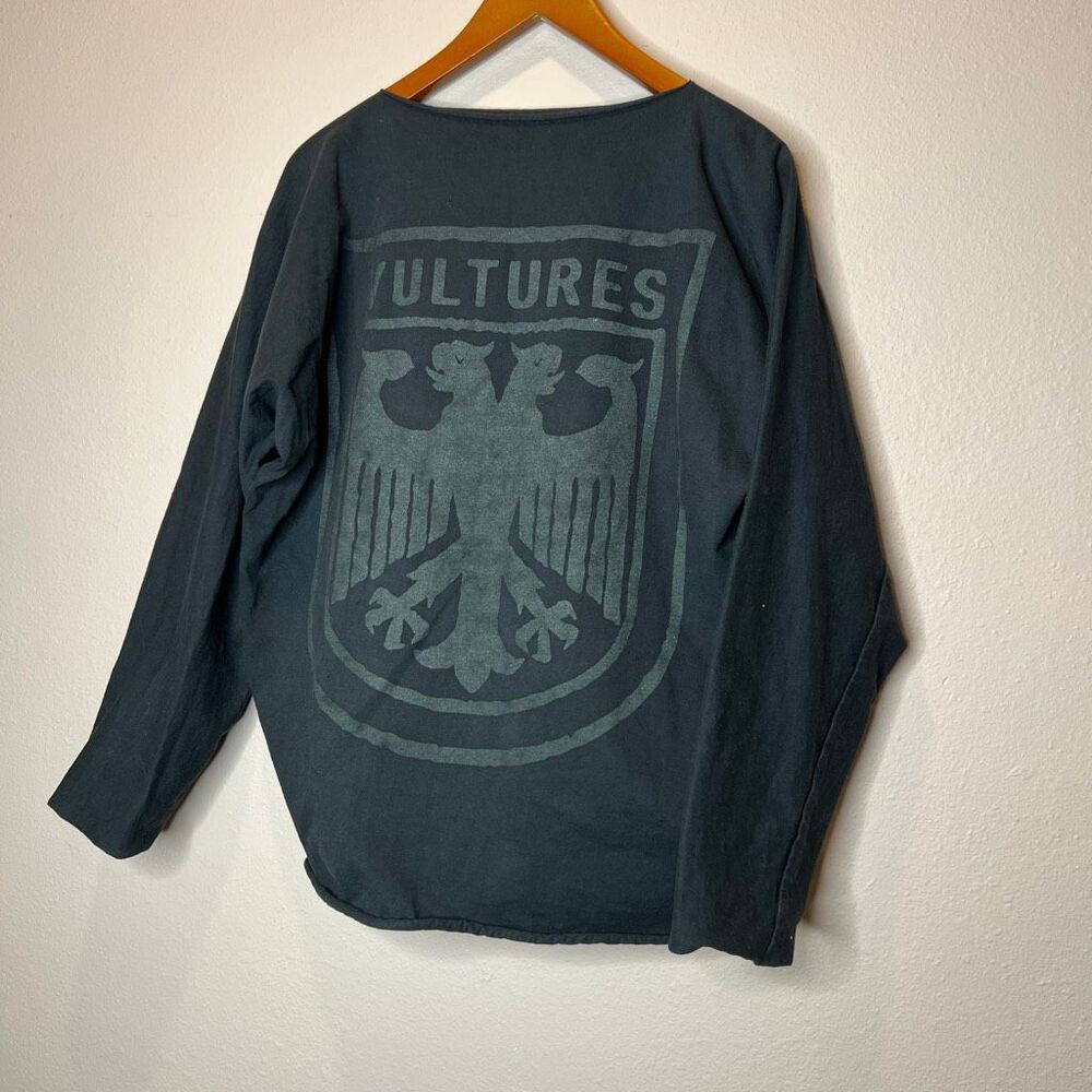 Yeezy Vultures Long T-shirt featuring a prominent screen-printed eagle emblem